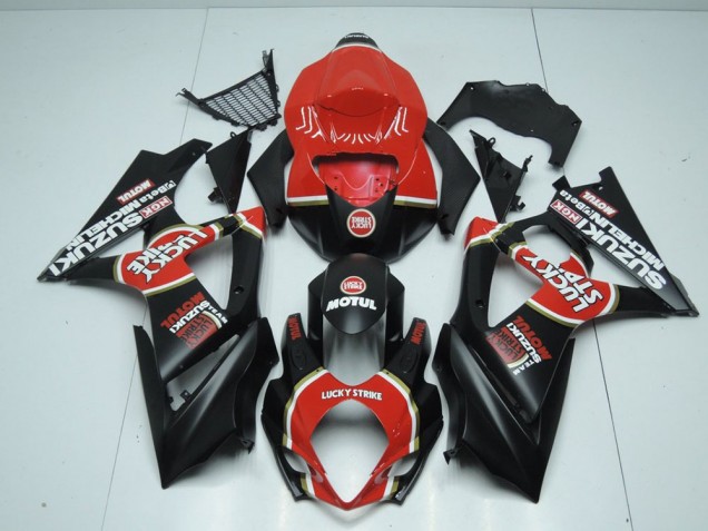 2007-2008 Matte Lucky Strike GSXR 1000 Motorcycle Fairings