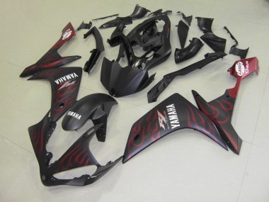 2007-2008 Matte Red Flame YZF R1 Motorcycle Fairings