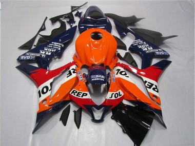 2007-2008 Orange Blue Black Repsol CBR600RR Motorcycle Fairings