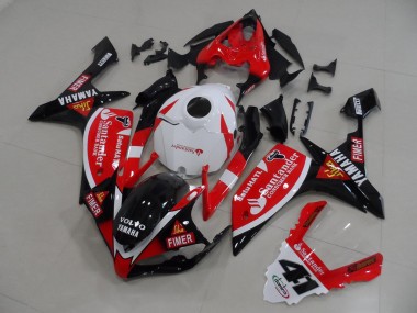 2007-2008 Red Black Stickers YZF R1 Motorcycle Fairings