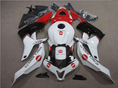 2007-2008 Red White Black Konica Minolta CBR600RR Motorcycle Fairings