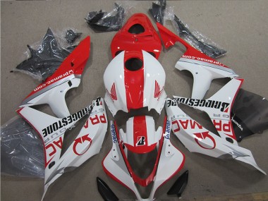 2007-2008 Red White CBR600RR Motorcycle Fairing
