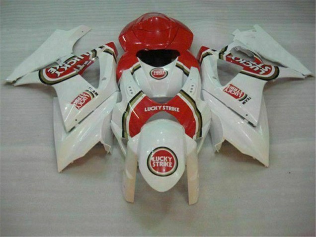2007-2008 Red White GSXR 1000 Motorcycle Fairings 2007-2008 Red White GSXR 1000 Motorcycle Fairings