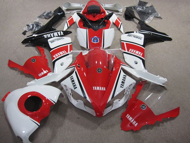 2007-2008 Red White YZF R1 Motorcycle Fairings