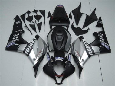 2007-2008 Silver Repsol Black CBR600RR Motorcycle Fairings