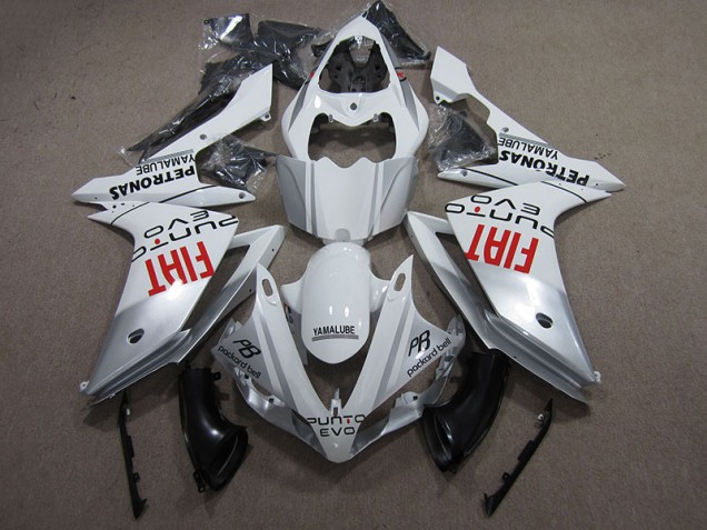 2007-2008 White Fiat YZF R1 Motorcycle Fairings 2007-2008 White Fiat YZF R1 Motorcycle Fairings