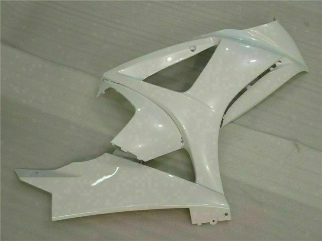 2007-2008 White GSXR 1000 Motorcycle Fairings