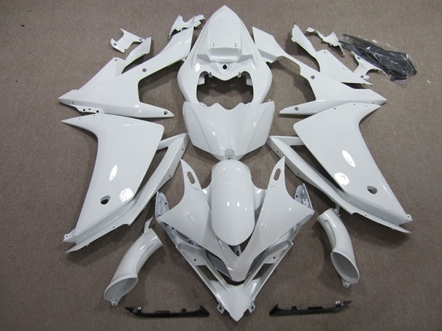 2007-2008 White YZF R1 Full Motorcycle Fairing Kits 2007-2008 White YZF R1 Full Motorcycle Fairing Kits