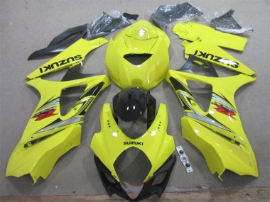 2007-2008 Yellow Black GSXR 1000 Motorcycle Bodywork