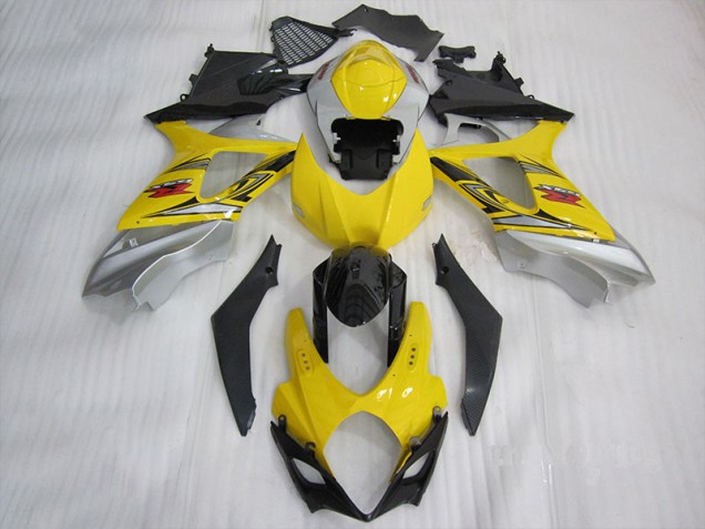 2007-2008 Yellow Black GSXR 1000 Motorcycle Fairing