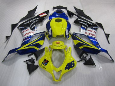 2007-2008 Yellow Blue 46 CBR600RR Motorcycle Fairings