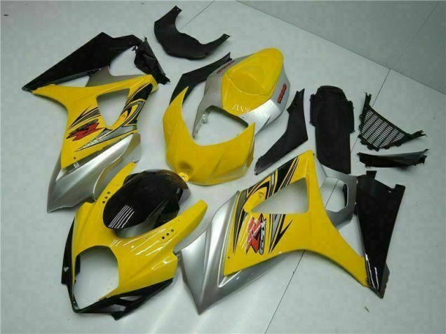2007-2008 Yellow GSXR 1000 Motorcycle Bodywork 2007-2008 Yellow GSXR 1000 Motorcycle Bodywork