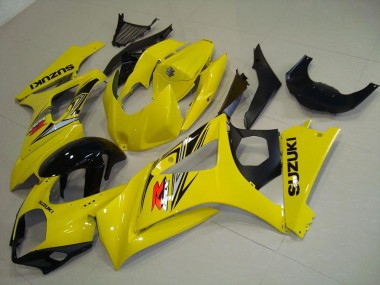 2007-2008 Yellow GSXR 1000 Motorcycle Fairings