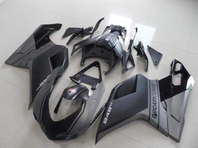 2007-2014 Black Ducati 848 1098 1198 Motorcycle Fairings 2007-2014 Black Ducati 848 1098 1198 Motorcycle Fairings