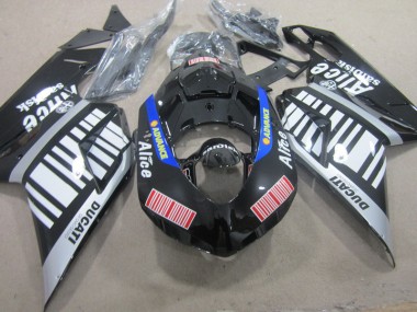 2007-2014 Black White Advance Alice Ducati 1098 Motorcycle Fairings