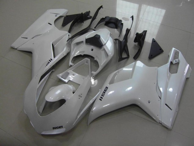2007-2014 Pear White Black Decals Ducati 848 1098 1198 Motorcycle Fairings 2007-2014 Pear White Black Decals Ducati 848 1098 1198 Motorcycle Fairings