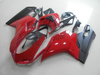 2007-2014 Red Black Ducati 848 1098 1198 Motorcycle Fairings