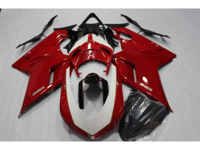 2007-2014 Red Ducati 1198 Motorcycle Fairings 2007-2014 Red Ducati 1198 Motorcycle Fairings