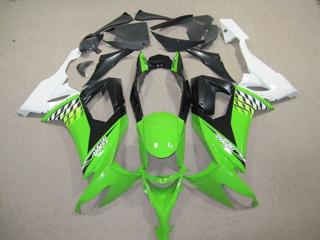 2008-2010 Black Green Ninja ZX10R Motorcycle Fairings 2008-2010 Black Green Ninja ZX10R Motorcycle Fairings
