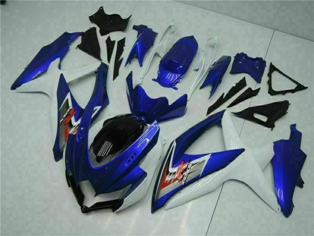 2008-2010 Blue White GSXR 600/750 Full Motorcycle Fairing Kits 2008-2010 Blue White GSXR 600/750 Full Motorcycle Fairing Kits