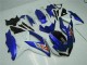 2008-2010 Blue White GSXR 600/750 Motorcycle Fairing Kits