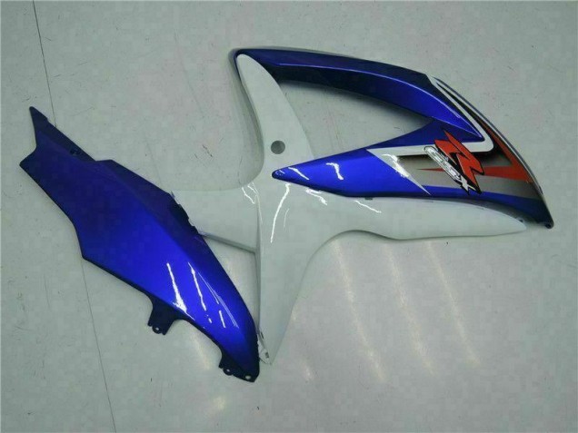 2008-2010 Blue White GSXR 600/750 Motorcycle Fairing Kits