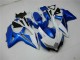 2008-2010 Blue White GSXR 600/750 Motorcycle Fairing Kits & Plastic 2008-2010 Blue White GSXR 600/750 Motorcycle Fairing Kits & Plastic