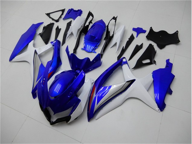2008-2010 Blue White GSXR 600/750 Motorcycle Fairings 2008-2010 Blue White GSXR 600/750 Motorcycle Fairings