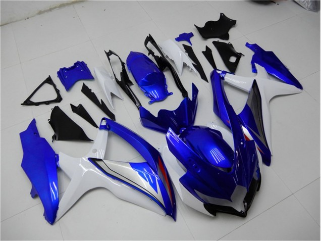 2008-2010 Blue White GSXR 600/750 Motorcycle Fairings 2008-2010 Blue White GSXR 600/750 Motorcycle Fairings