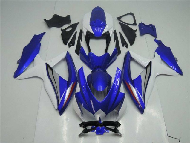 2008-2010 Blue White GSXR 600/750 Motorcycle Fairings 2008-2010 Blue White GSXR 600/750 Motorcycle Fairings