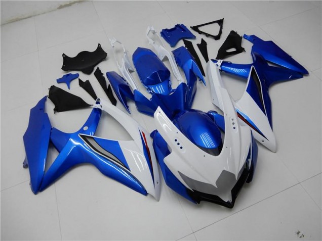 2008-2010 White Blue GSXR 600/750 Motorcycle Fairing 2008-2010 White Blue GSXR 600/750 Motorcycle Fairing