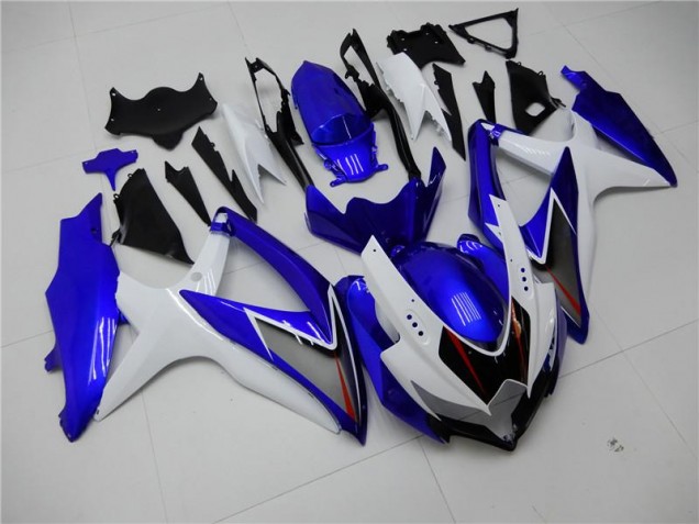 2008-2010 White Blue GSXR 600/750 Motorcycle Fairings 2008-2010 White Blue GSXR 600/750 Motorcycle Fairings