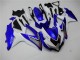 2008-2010 White Blue GSXR 600/750 Motorcycle Fairings 2008-2010 White Blue GSXR 600/750 Motorcycle Fairings