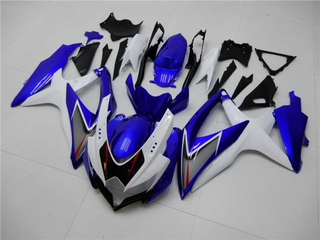 2008-2010 White Blue GSXR 600/750 Motorcycle Fairings 2008-2010 White Blue GSXR 600/750 Motorcycle Fairings