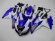 2008-2010 White Blue GSXR 600/750 Motorcycle Fairings 2008-2010 White Blue GSXR 600/750 Motorcycle Fairings