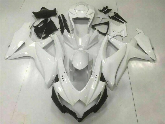 2008-2010 White GSXR 600/750 Motorcycle Bodywork 2008-2010 White GSXR 600/750 Motorcycle Bodywork