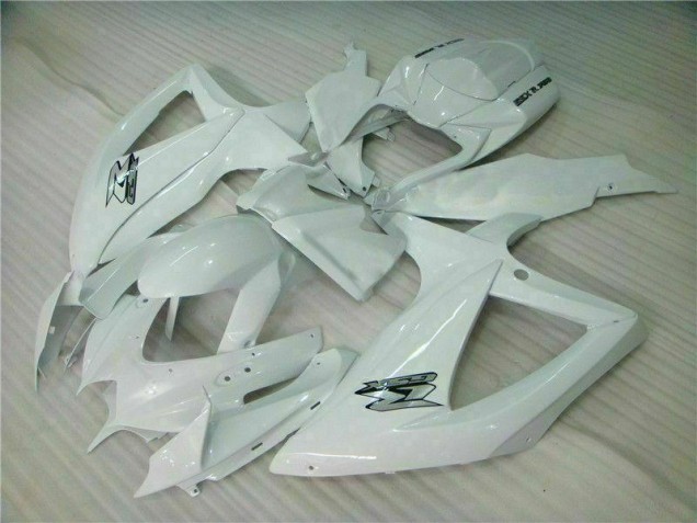 2008-2010 White GSXR 600/750 Motorcycle Fairing 2008-2010 White GSXR 600/750 Motorcycle Fairing