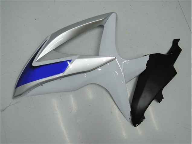 2008-2010 White Silver Blue GSXR 600/750 Motorcycle Fairings 2008-2010 White Silver Blue GSXR 600/750 Motorcycle Fairings