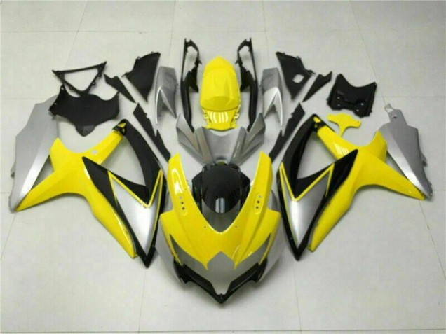 2008-2010 Yellow GSXR 600/750 Motorcycle Fairings 2008-2010 Yellow GSXR 600/750 Motorcycle Fairings