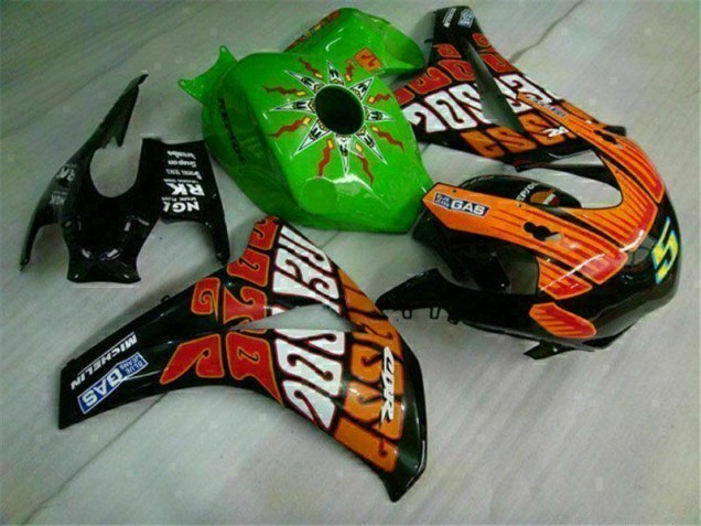 2008-2011 Green Orange CBR1000RR Motorcycle Fairings