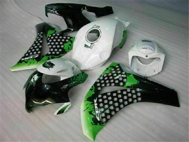 2008-2011 Green White CBR1000RR Motorcycle Fairings