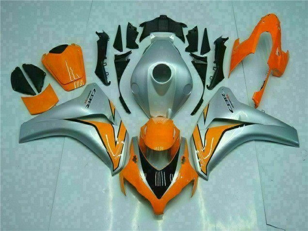 2008-2011 Orange Silver CBR1000RR Motorcycle Fairing