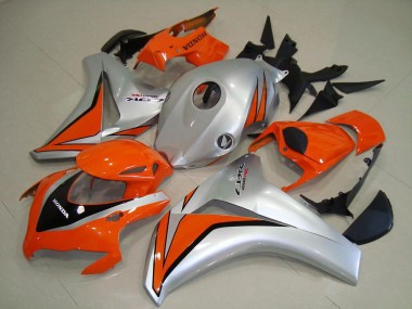 2008-2011 Orange Silver CBR1000RR Motorcycle Fairings