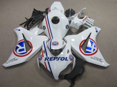 2008-2011 White Blue Repsol CBR1000RR Motorcycle Fairing