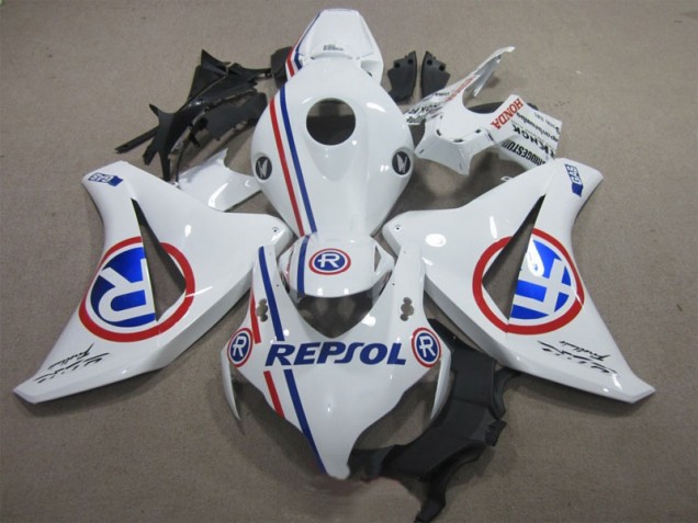 2008-2011 White Blue Repsol CBR1000RR Motorcycle Fairing