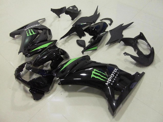 2008-2012 Black Green Monster Energy ZX250R Motorcycle Fairings 2008-2012 Black Green Monster Energy ZX250R Motorcycle Fairings