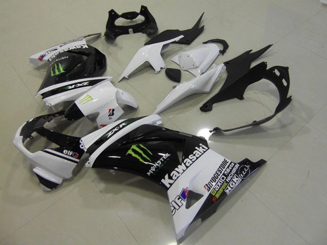 2008-2012 Black White Monster ZX250R Motorcycle Fairing 2008-2012 Black White Monster ZX250R Motorcycle Fairing