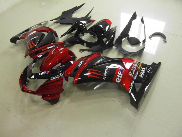 2008-2012 Candy Red Monster ZX250R Motorcycle Fairings 2008-2012 Candy Red Monster ZX250R Motorcycle Fairings