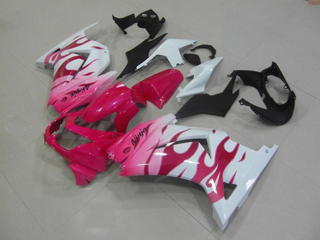 2008-2012 Pink White ZX250R Motorcycle Fairings 2008-2012 Pink White ZX250R Motorcycle Fairings