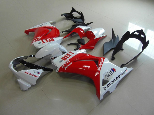 2008-2012 Red White BEET ZX250R Motorcycle Fairings 2008-2012 Red White BEET ZX250R Motorcycle Fairings